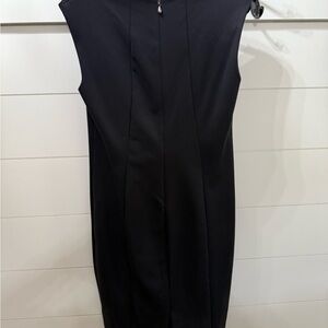 White House Black Market Classic Black Midi Dress